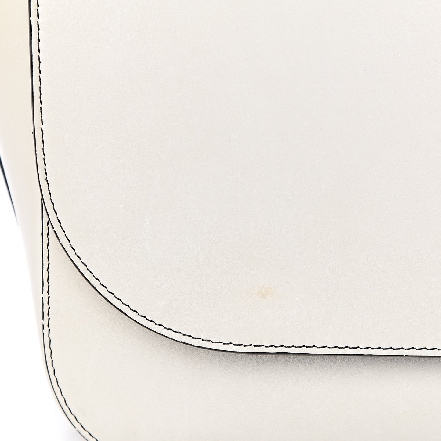 Natural Calfskin Small Square With Pocket White
