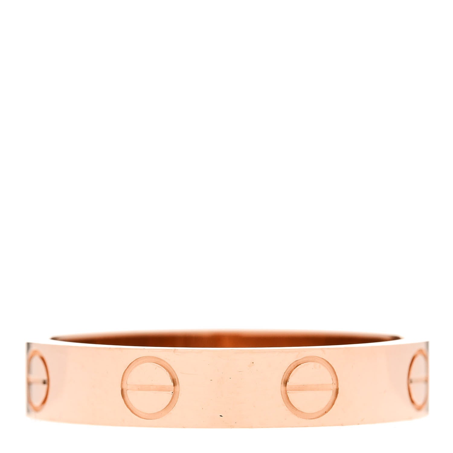 Cartier 18K Pink Gold 3.5mm LOVE Wedding Band Ring 53 6.5 3 of 5