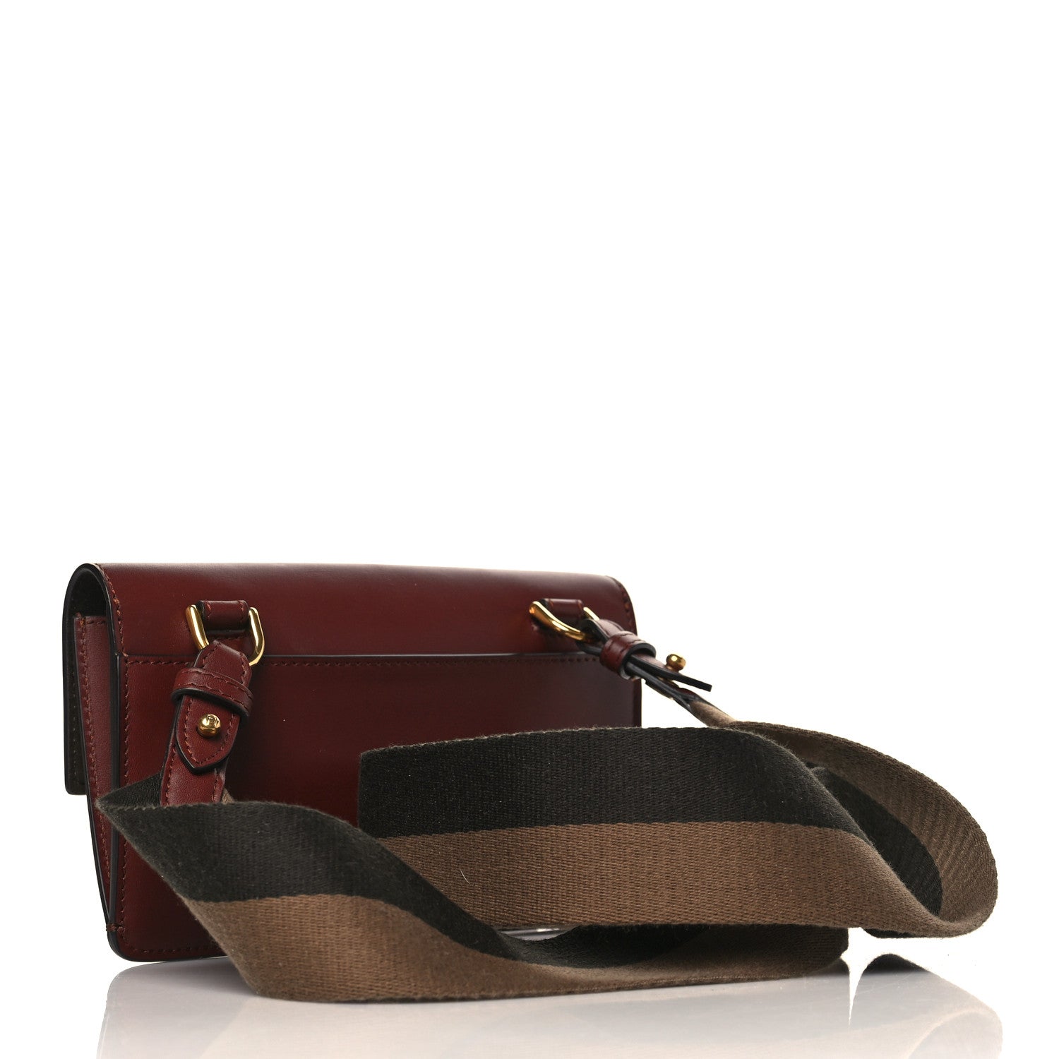 Fendi Vitello King Mini Flat Baguette Praline 3 of 9