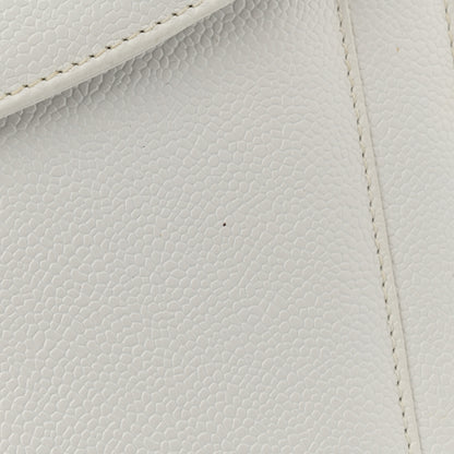 Chanel Caviar CC Shoulder Bag White 15 of 17