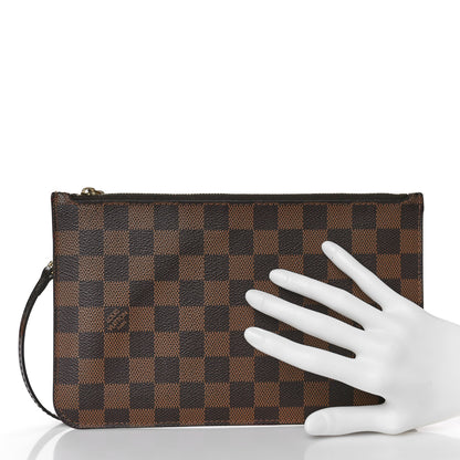 Louis Vuitton Damier Ebene Neverfull MM GM Pochette 2 of 8