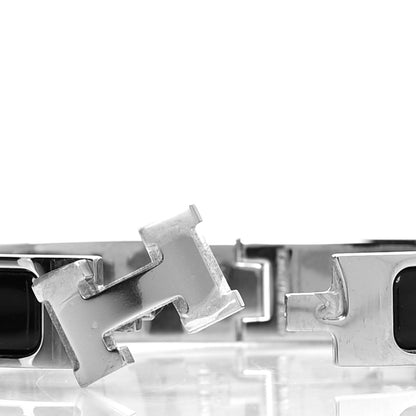 Hermes Enamel Narrow Clic Clac H Bracelet PM Black 4 of 5