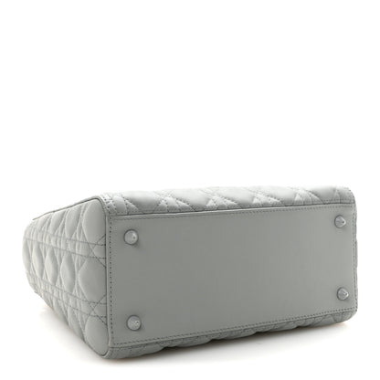 Christian Dior Ultra Matte Calfskin Cannage Medium Lady Dior Grey Stone 4 of 9