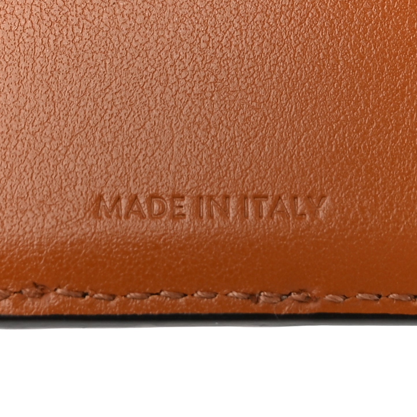 Canvas Triomphe Lambskin Folded Compact Wallet Tan