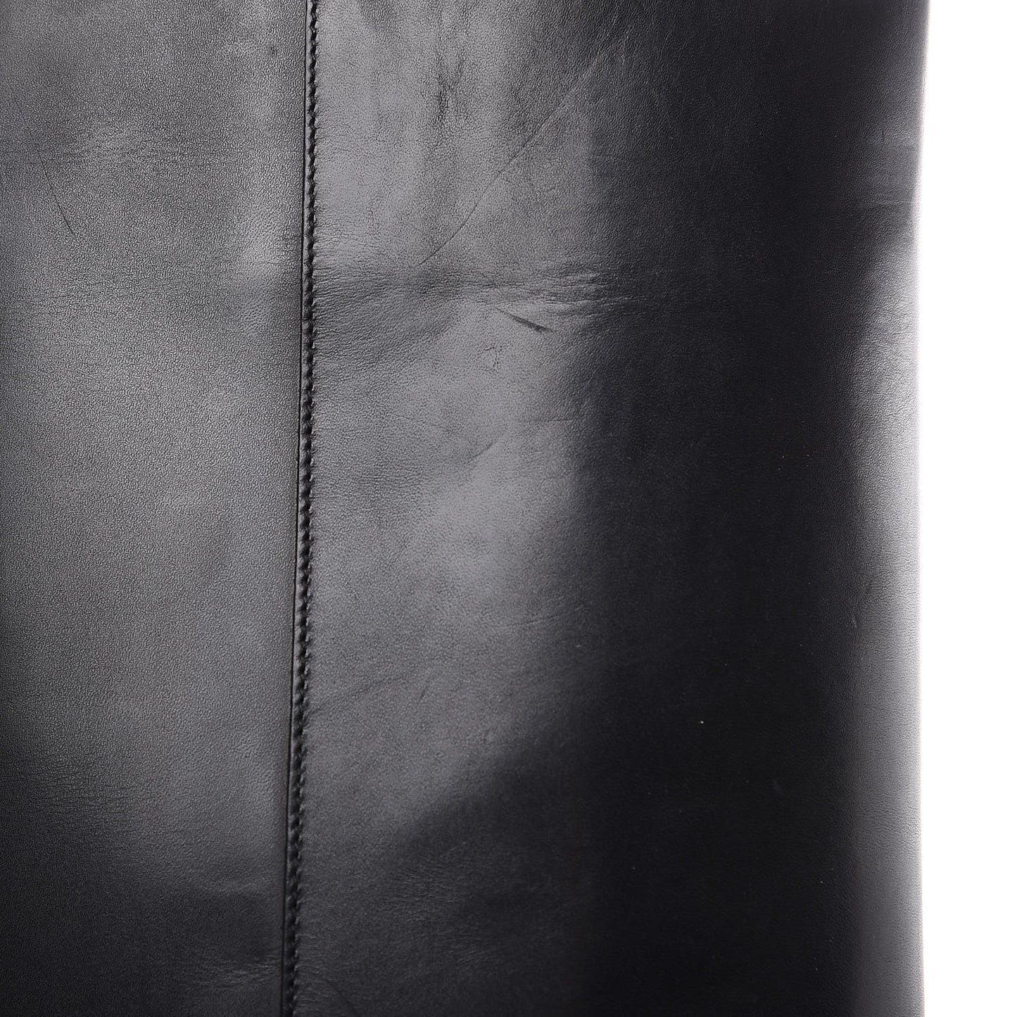 Calfskin Knee High Boots 40 Black