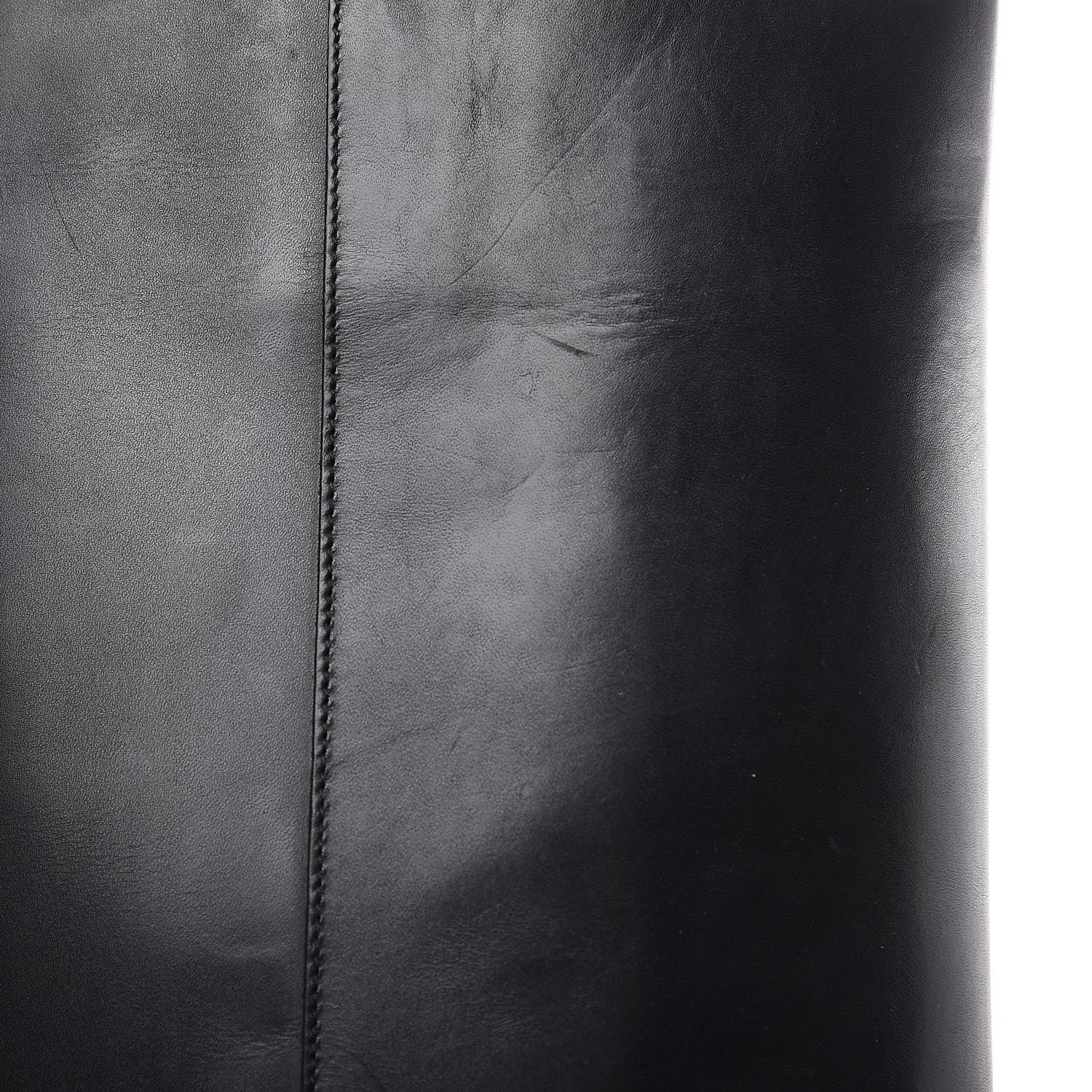 Balenciaga Calfskin Knee High Boots 40 Black 7 of 12