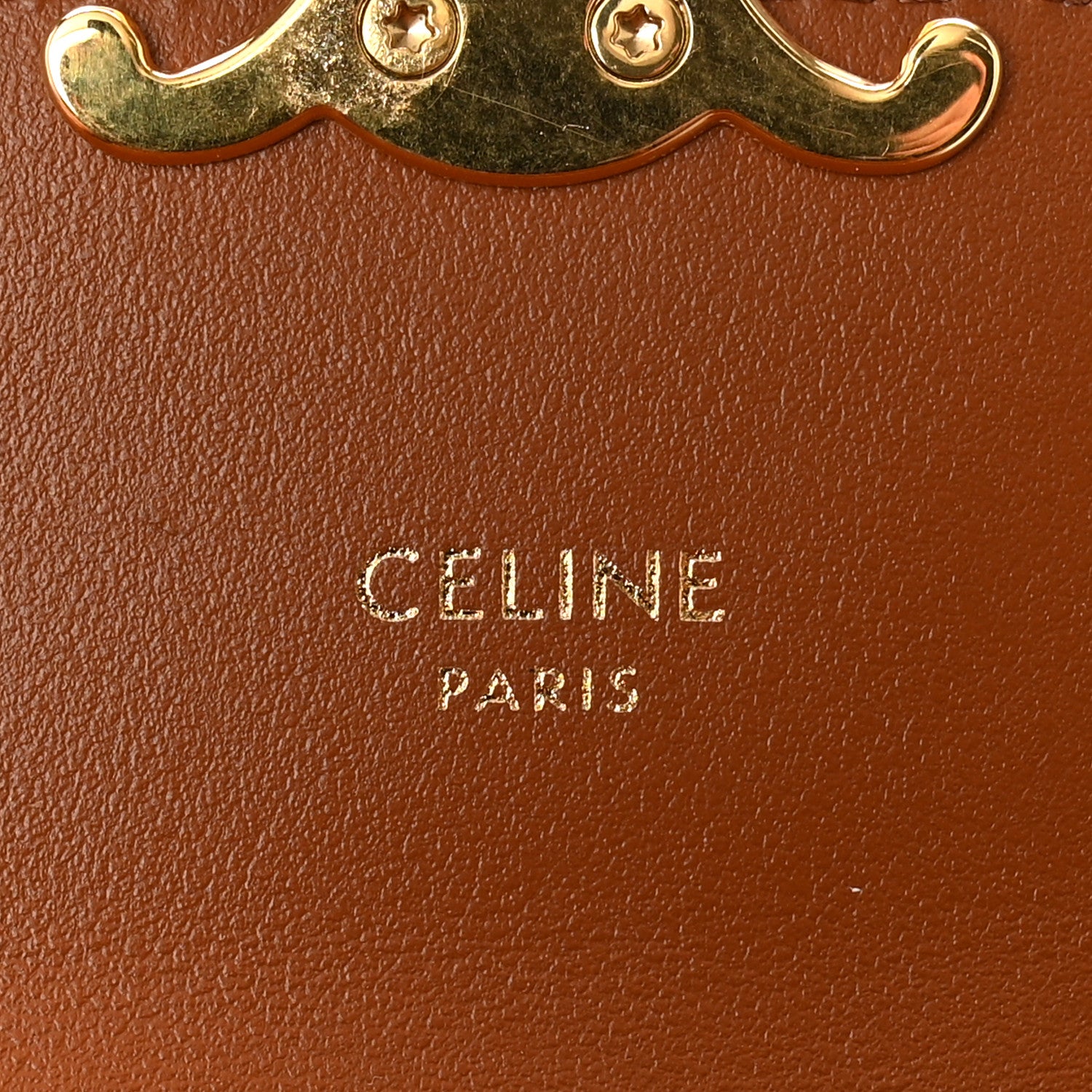 Celine Triomphe Canvas Small Triomphe Wallet Tan 6 of 9