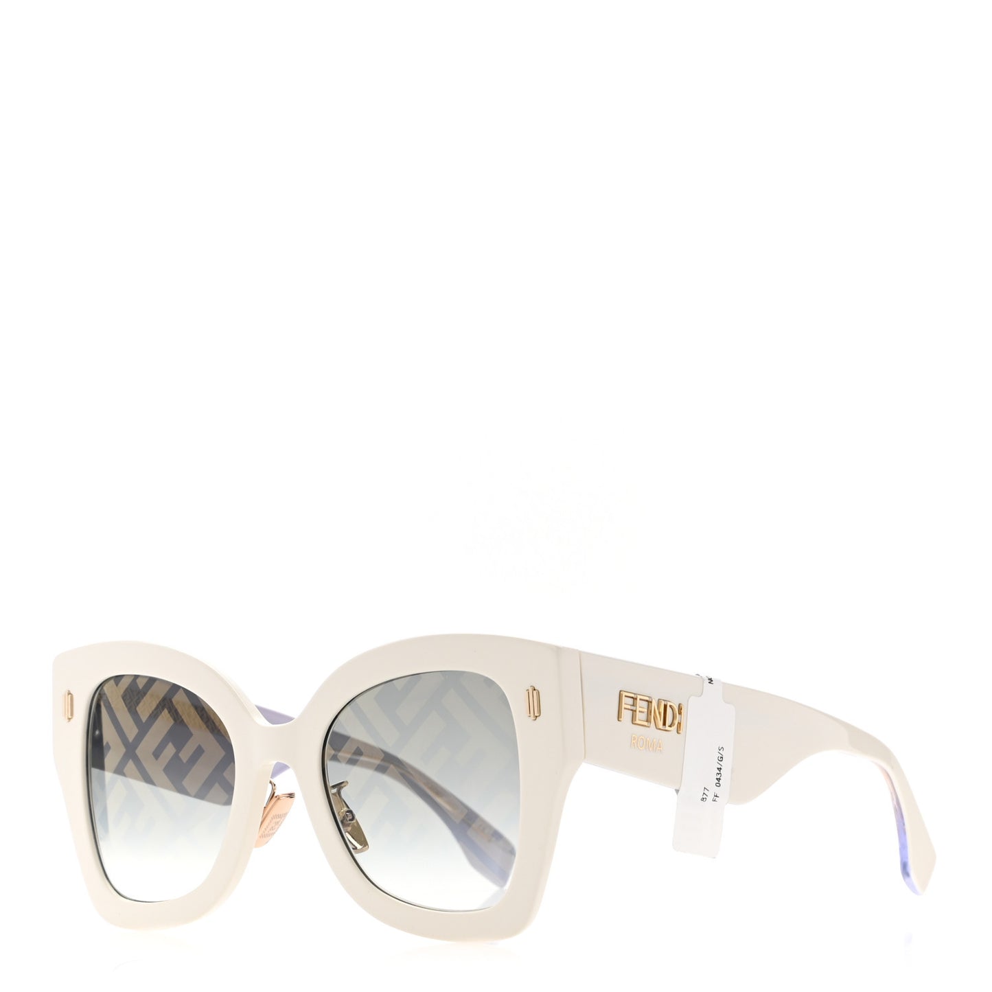 Acetate FF Sunglasses FF 0434/G/S White Gold