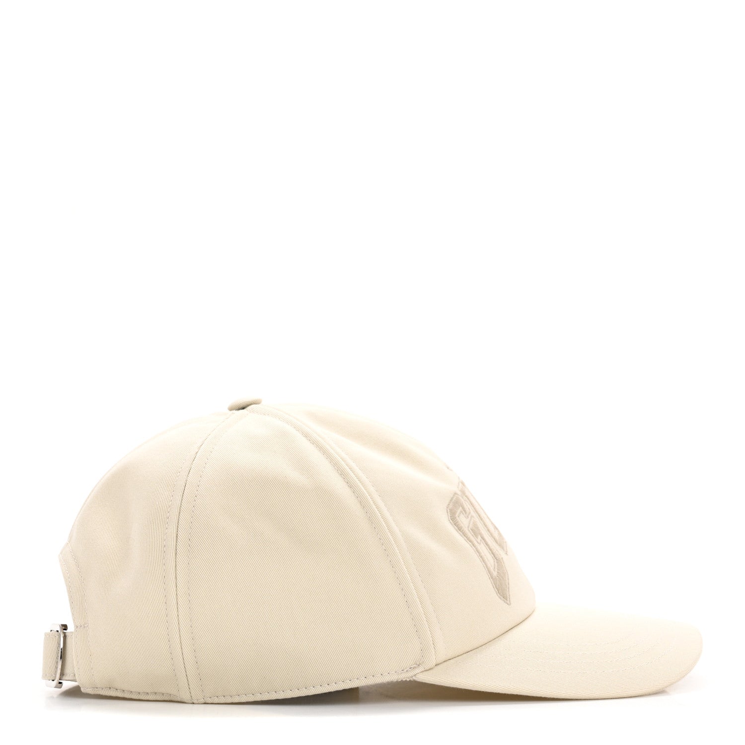 Gucci Cotton Embroidered Logo Baseball Hat S Ivory 5 of 9