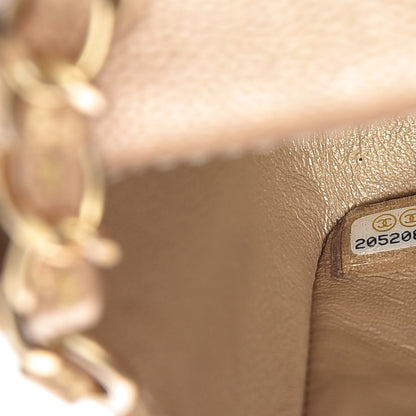 Chanel Pearly Caviar Quilted Mini Rectangular Flap Gold 7 of 8
