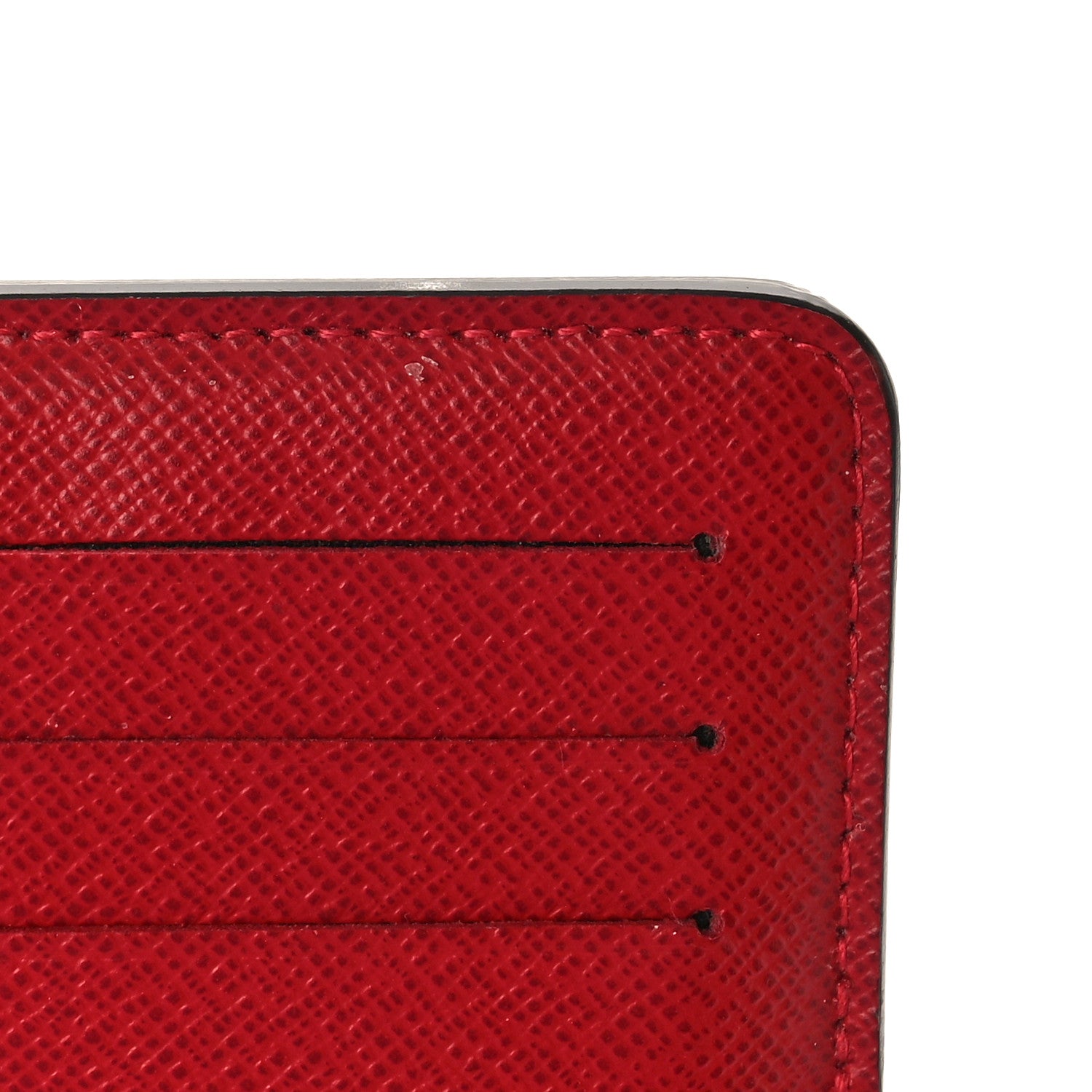 Louis Vuitton Damier Ebene Recto Verso Card Holder Red 9 of 9