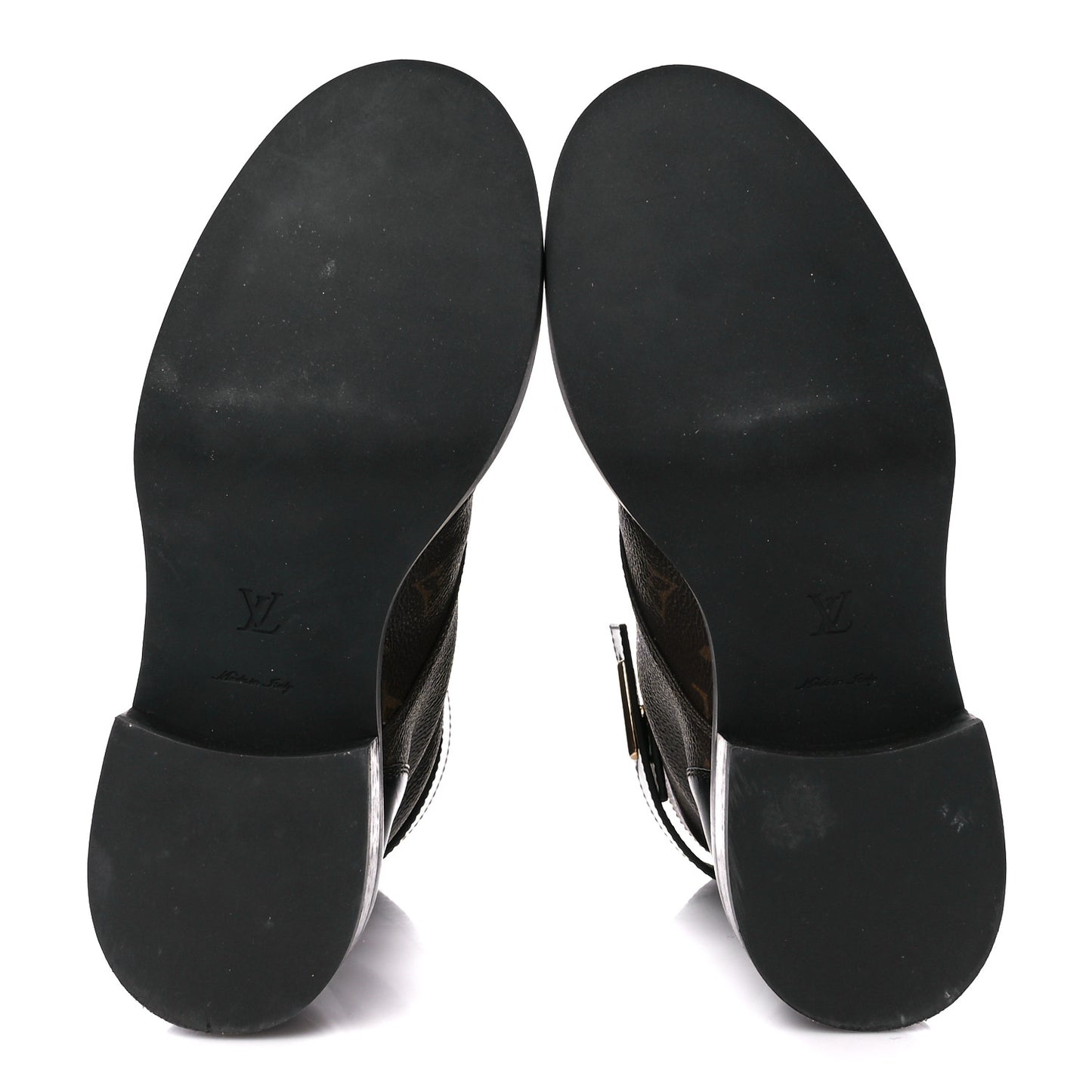Calfskin Monogram Wonderland Flat Ranger Boots 37 Black
