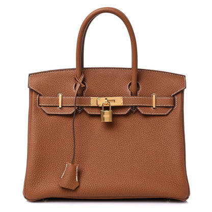 Hermes Togo Birkin 30 Gold 1 of 13
