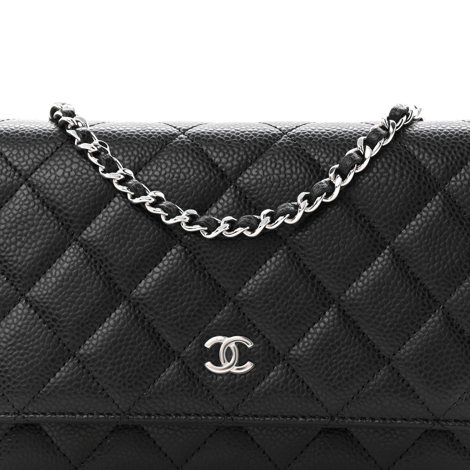 Chanel Caviar Quilted Wallet On Chain WOC Black 17 of 23