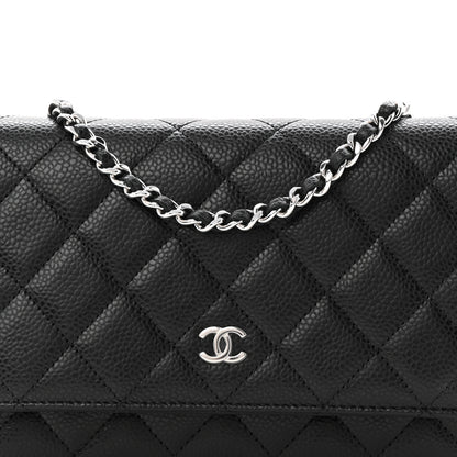 Chanel Caviar Quilted Wallet On Chain WOC Black 17 of 23