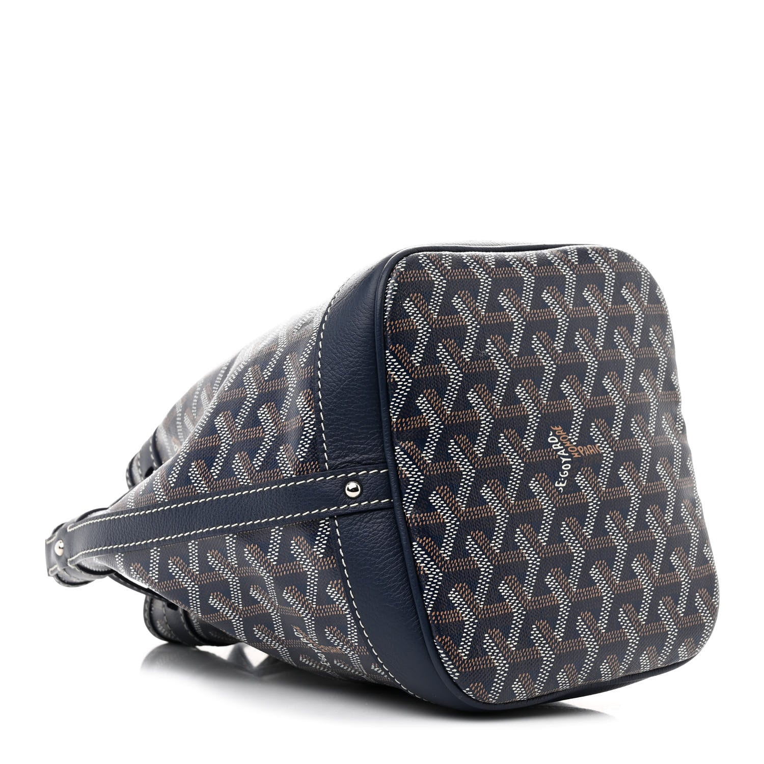 Goyard Goyardine Petit Flot Bucket Bag PM Navy 4 of 10