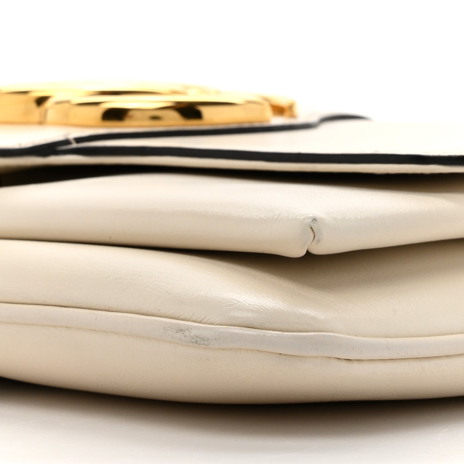 Gucci Calfskin Small Arli Flap Shoulder Bag Mystic White 10 of 14