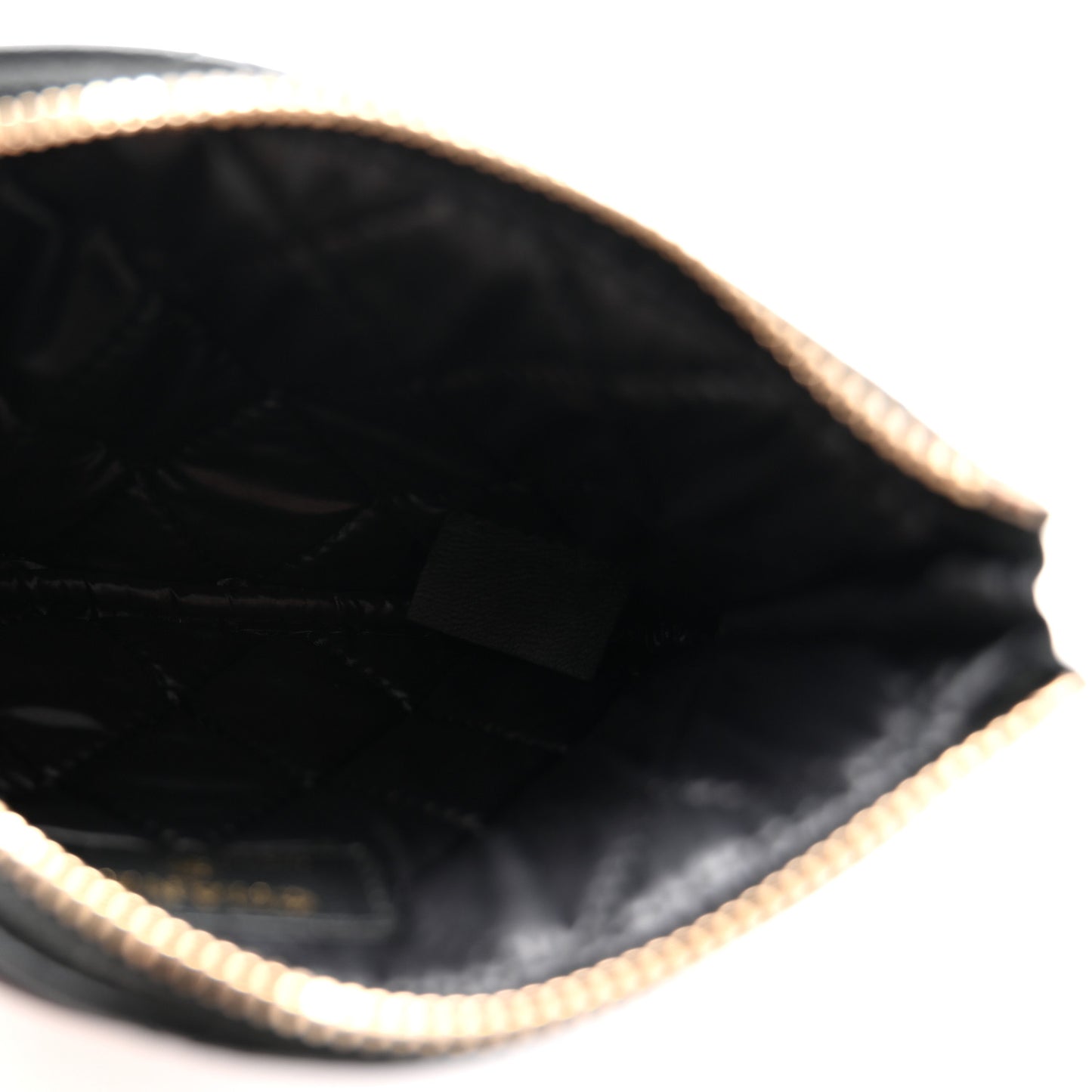 Lambskin Quilted Casino Coin Purse Black