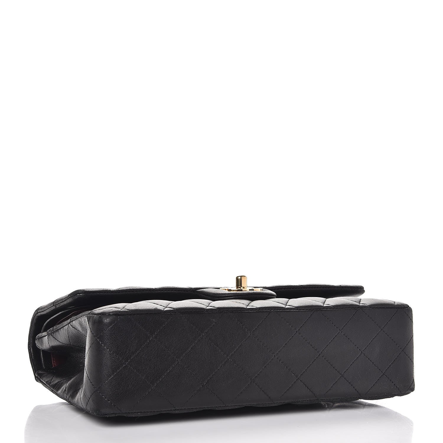 Chanel Lambskin Quilted Medium Double Flap Black 4 of 12