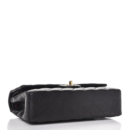Chanel Lambskin Quilted Medium Double Flap Black 4 of 12