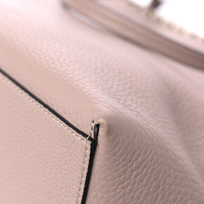 Valentino Garavani Grained Calfskin Rockstud Shoulder Tote Poudre 10 of 14