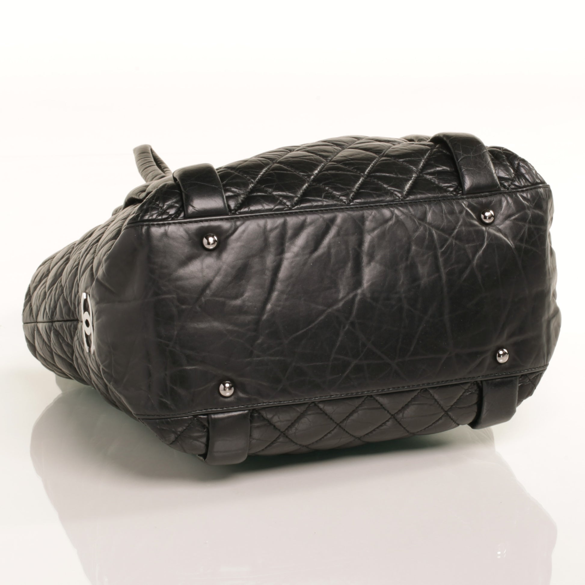 Chanel Ligne Large Square Tote Black 5 of 8