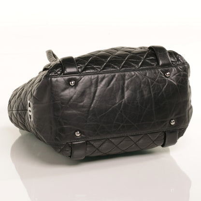 Chanel Ligne Large Square Tote Black 5 of 8