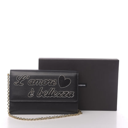 Dolce & Gabbana L'Amore Bellezza Chain Wallet Black 10 of 10