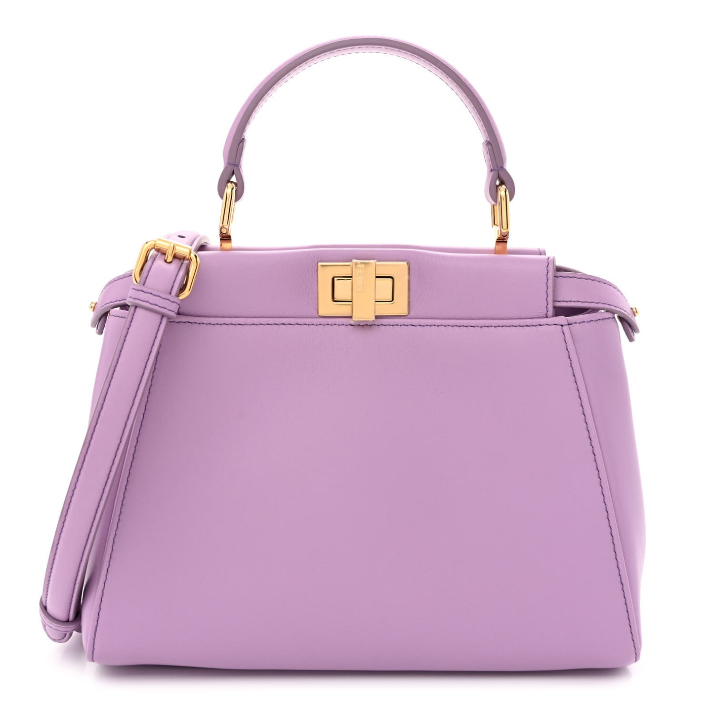 Nappa Stacked Bar Mini Peekaboo Iconic Satchel Violetta