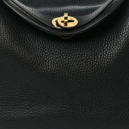 Hermes Taurillon Clemence Lindy 26 Black 8 of 11