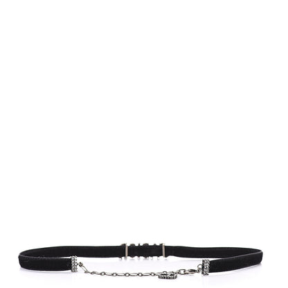 Christian Dior Velvet Crystal J’Adior Choker Necklace Black 2 of 5