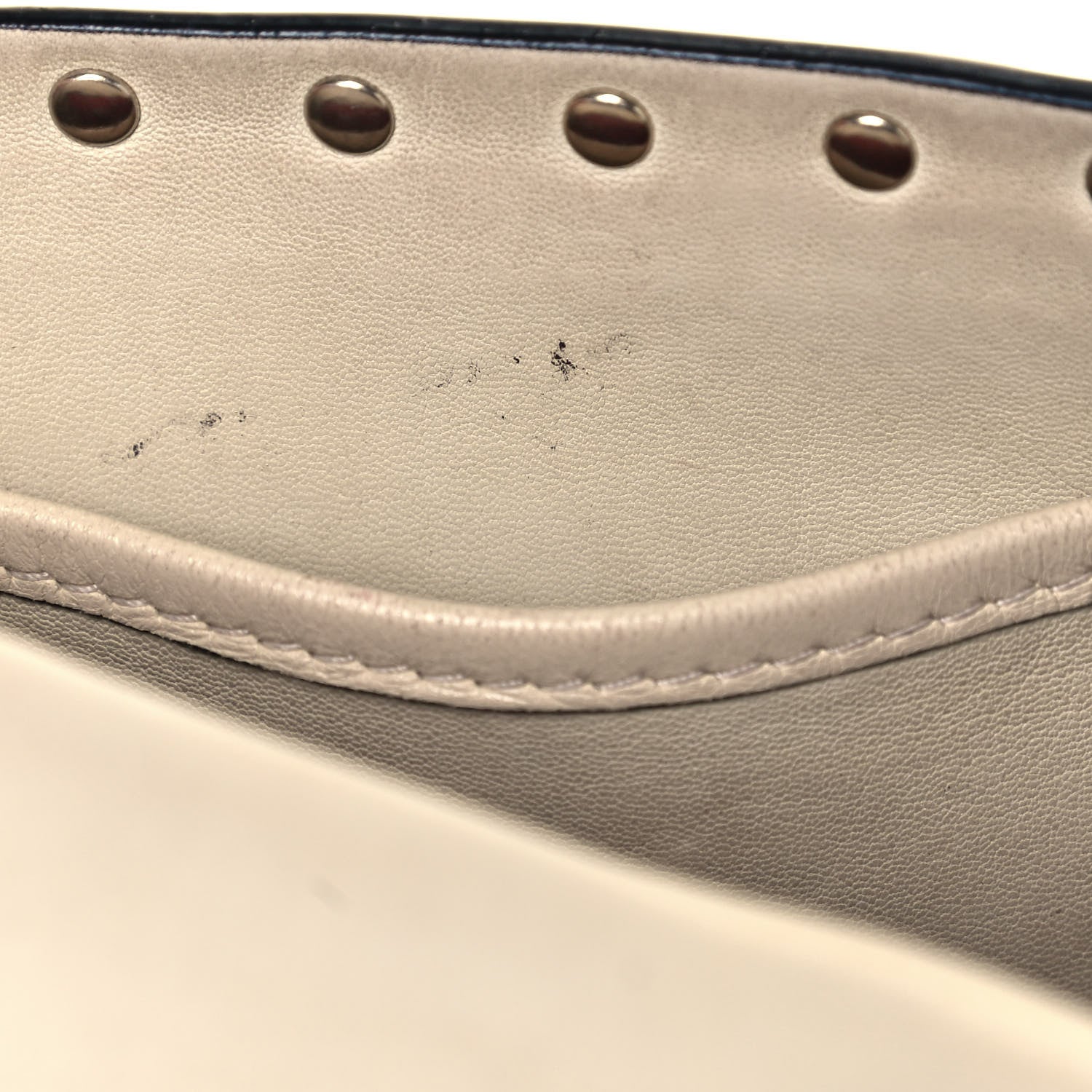Valentino Garavani Nappa Medium Rockstud Spike Shoulder Bag Light Ivory 14 of 21
