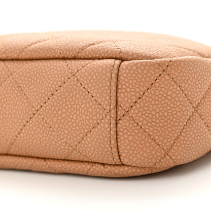 Chanel Caviar Quilted Coco Tassel Camera Case Beige 10 of 10
