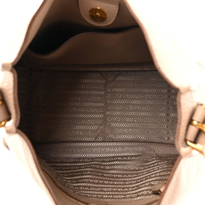 Prada Vitello Daino Soft Hobo Messenger Bag Cammeo 5 of 12