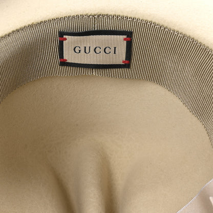 Gucci Felt Dallas Wide Brim Hat M Ivory 8 of 10