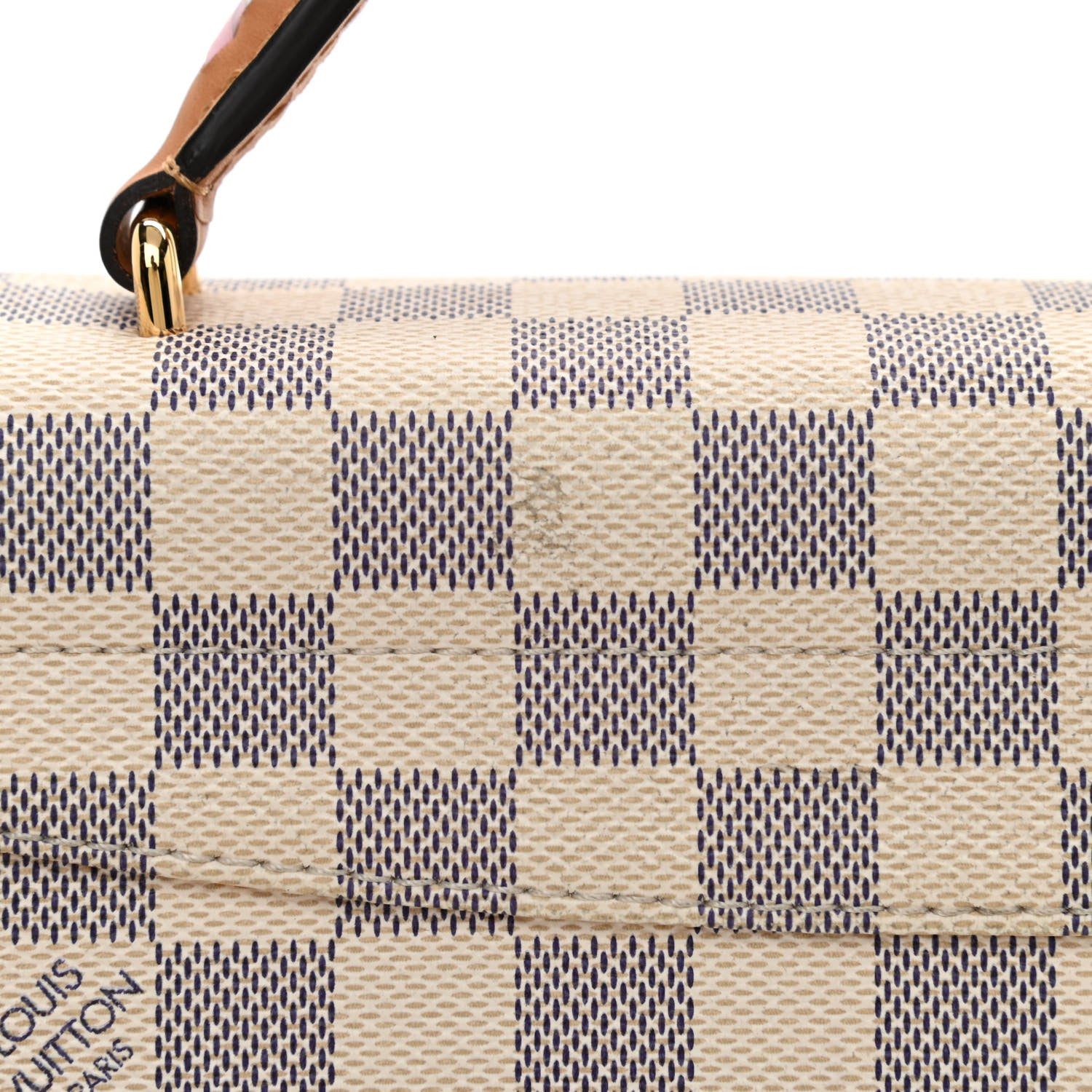 Louis Vuitton Damier Azur Braided Croisette Rose 9 of 9