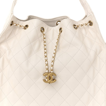 Chanel Caviar Quilted Medium Chanel 25 Handbag White 16 of 21