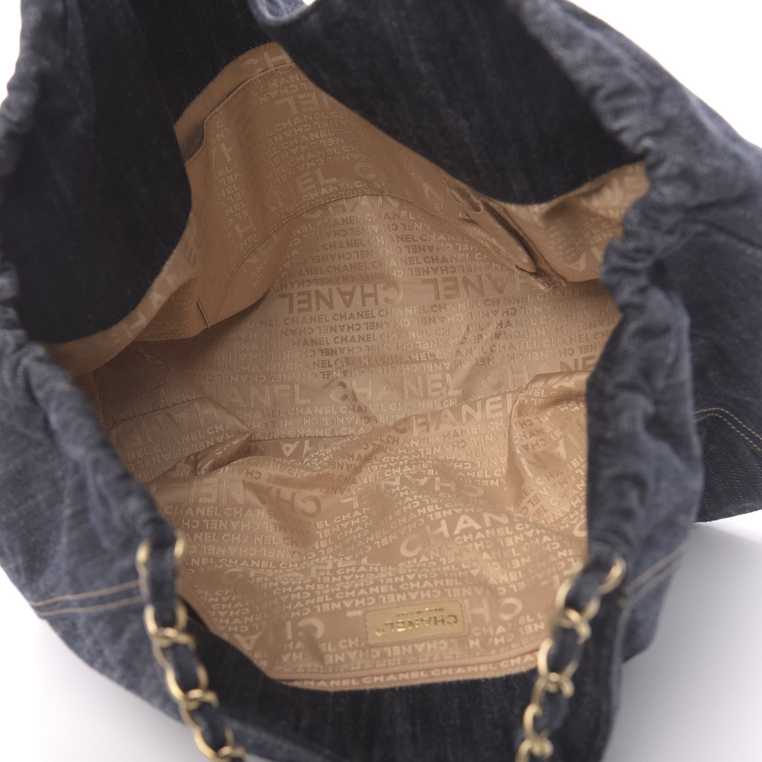 Chanel Denim XL Coco Cabas Tote Dark Blue 5 of 10