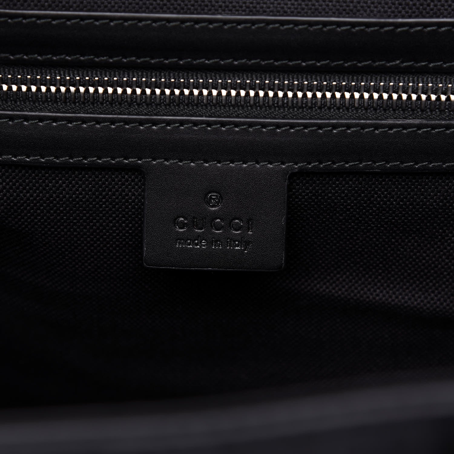 Gucci GG Supreme Monogram Web Tote Black Grey 8 of 10
