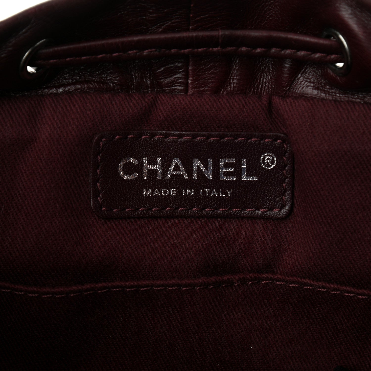 Chanel Glazed Calfskin Quilted Small Salzburg Backpack Burgundy 6 of 15