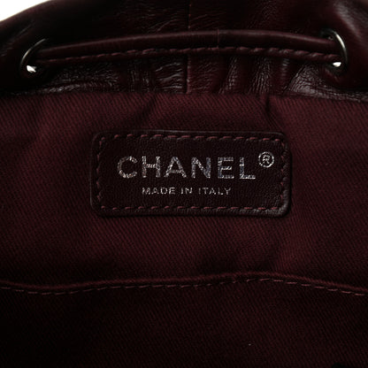 Chanel Glazed Calfskin Quilted Small Salzburg Backpack Burgundy 6 of 15