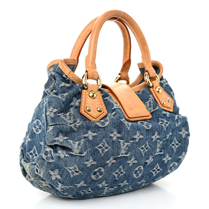 Louis Vuitton Monogram Denim Pleaty Blue 3 of 9