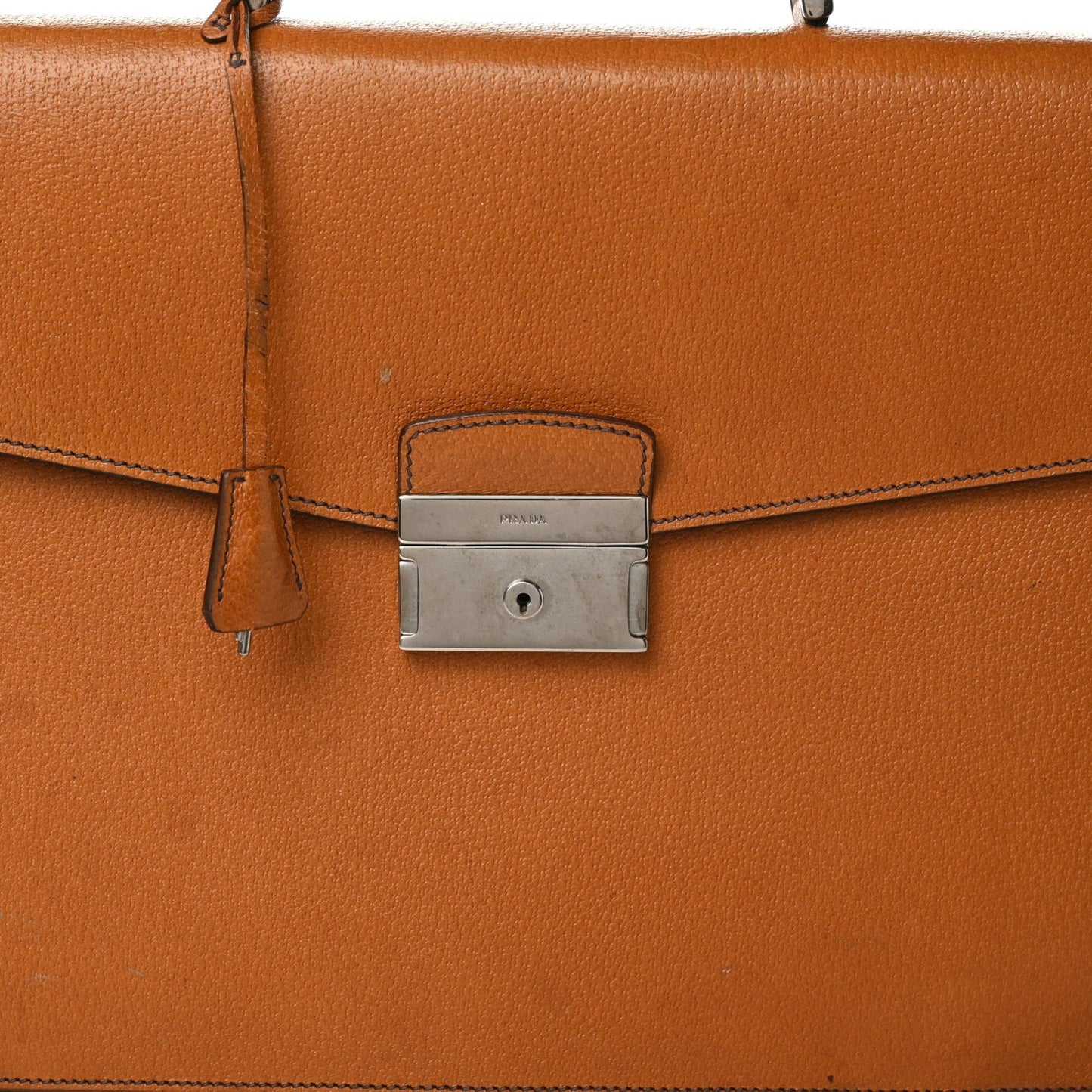 Pigskin Briefcase Brown