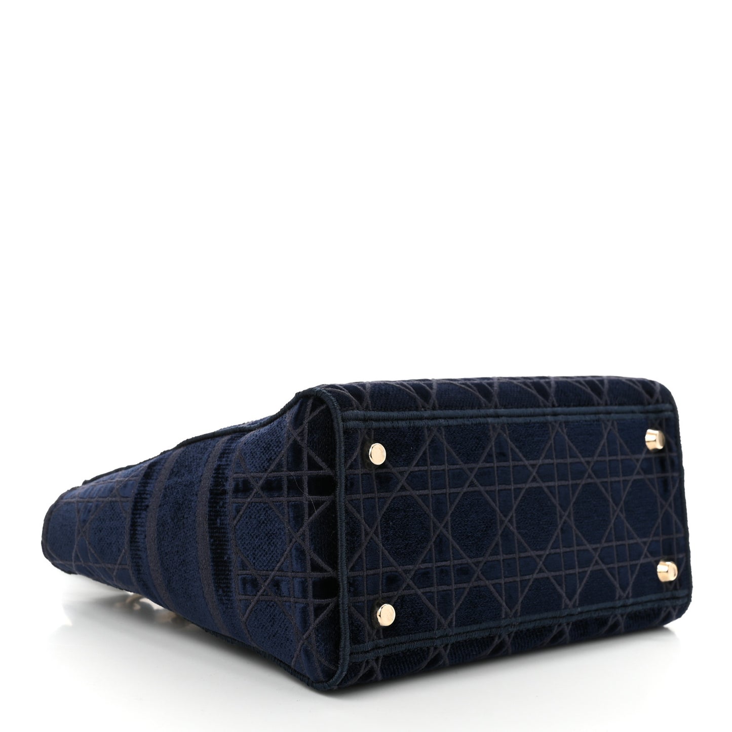 Velvet Cannage Medium Lady D-Lite Blue