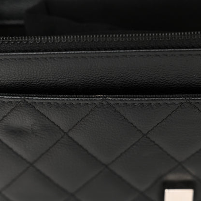 Chanel Grained Calfskin Quilted CC Box Wallet On Chain WOC Black 13 of 13