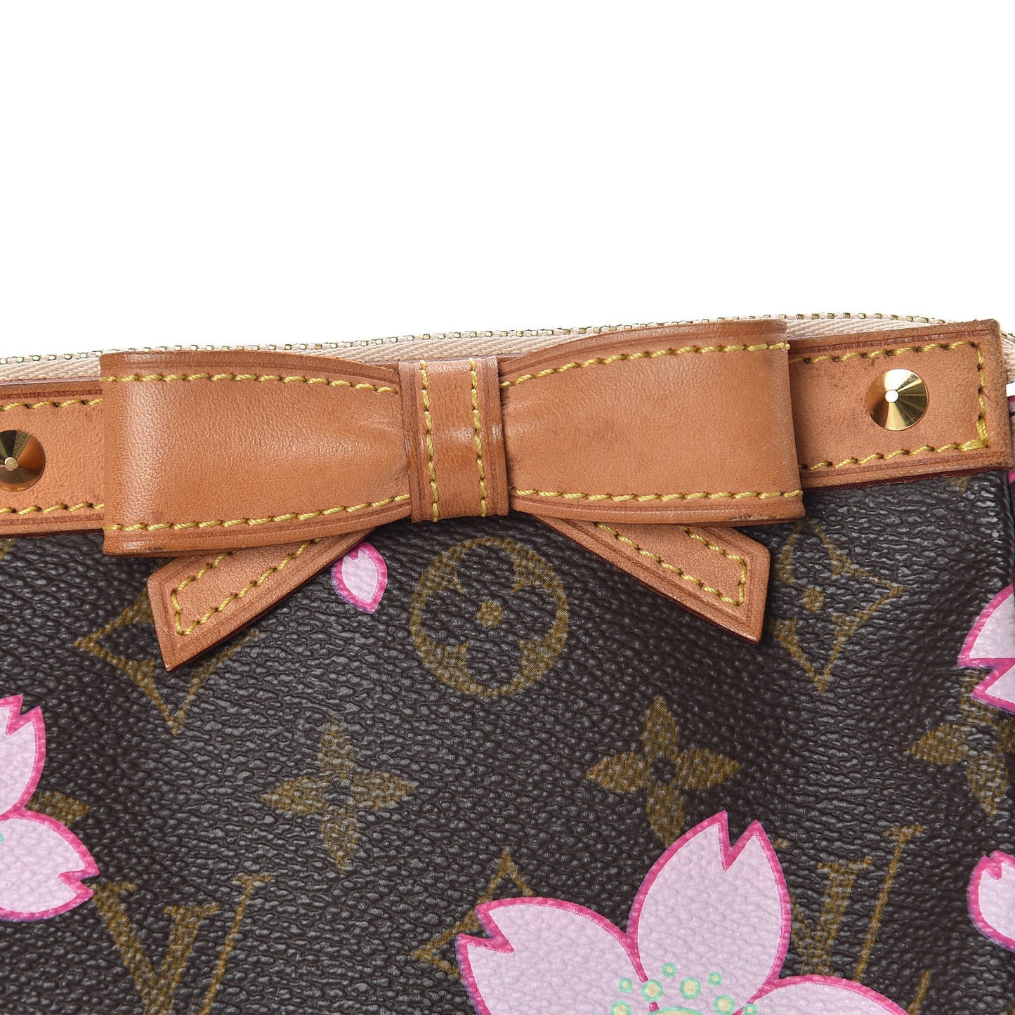 Monogram Cherry Blossom Pochette Accessories Brown