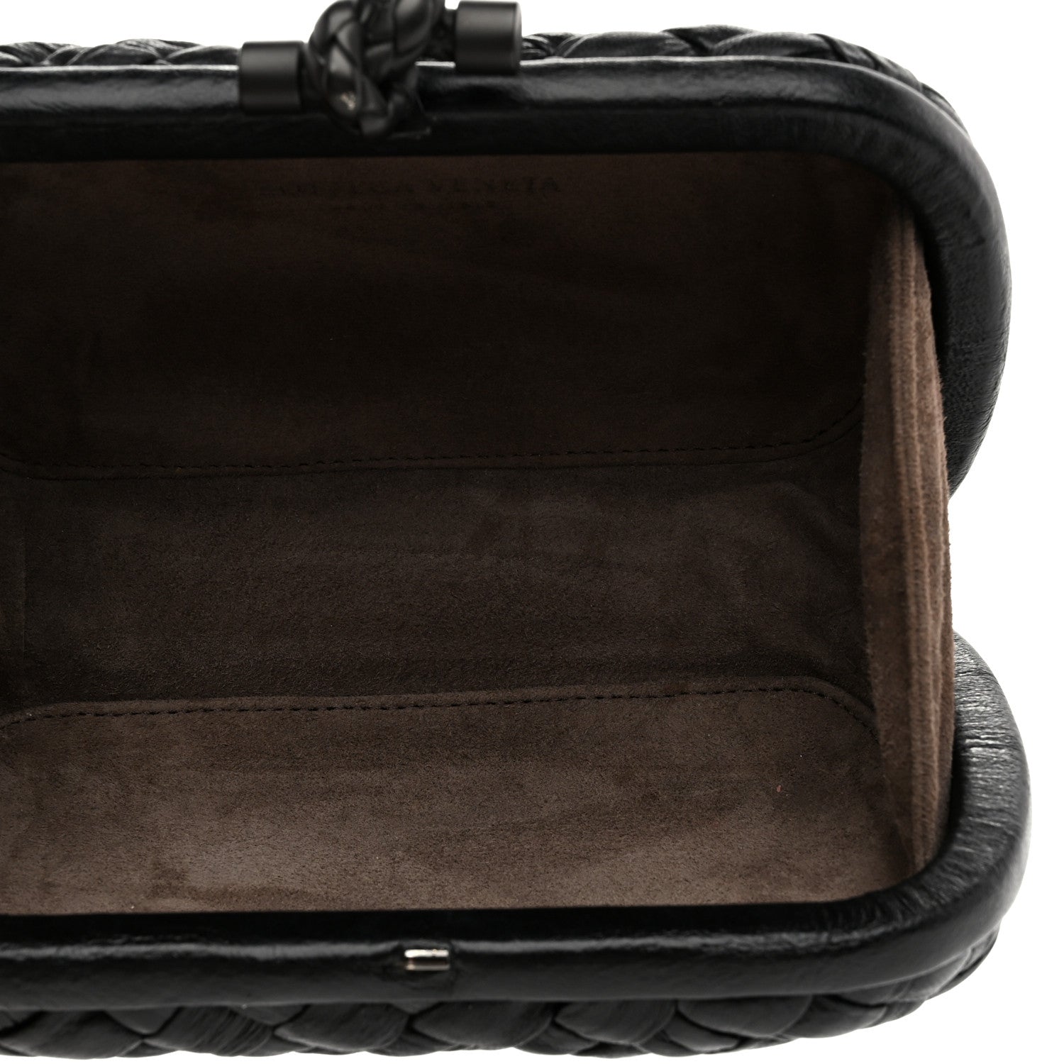 Bottega Veneta Nappa Intrecciato Knot Clutch Black 5 of 7