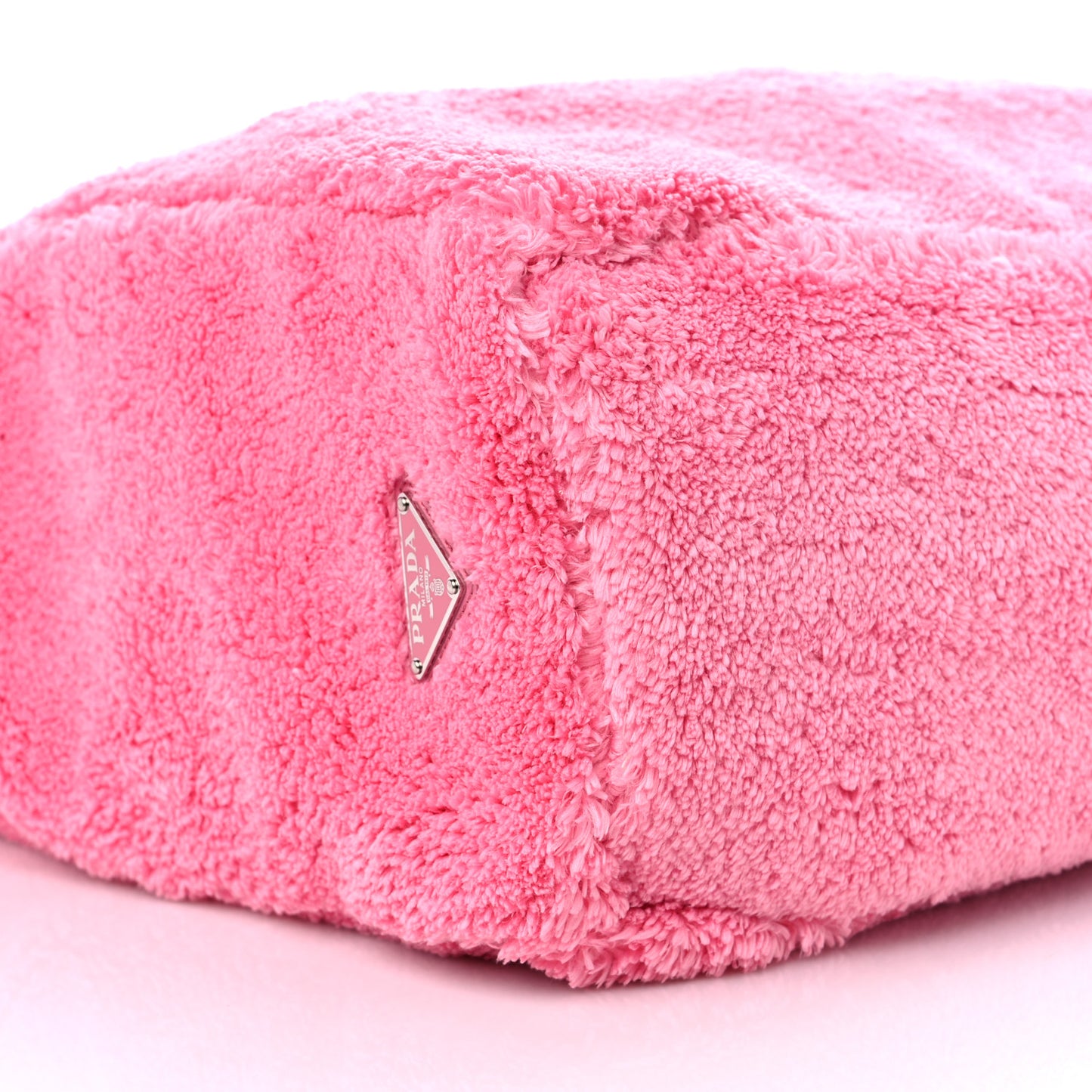 Terry Cloth Tote Bag Petalo Black