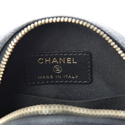 Chanel Caviar Quilted Round Filigree Crossbody Black 5 of 10