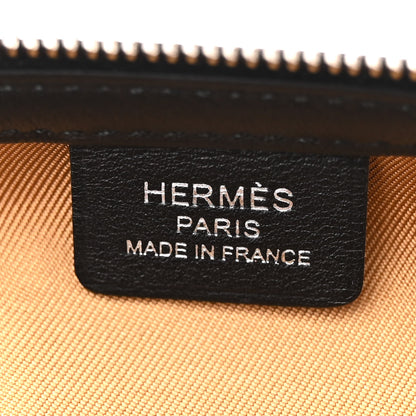Hermes Silk Sursoie To Go Pouch Bleu Marine Craie Noir 6 of 10